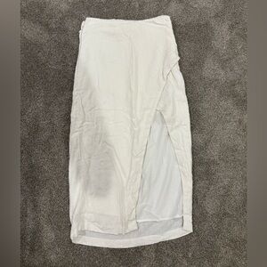 Abercrombie & Fitch linen White Pencil Skirt